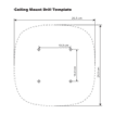 Ceiling Mount Drill Template