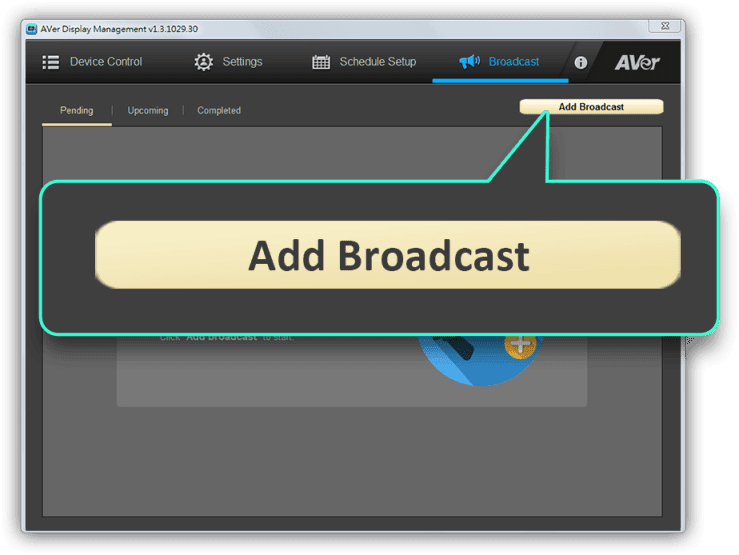 Create broadcasts for real-time announcements.