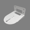Wall Mount Brackets (white)