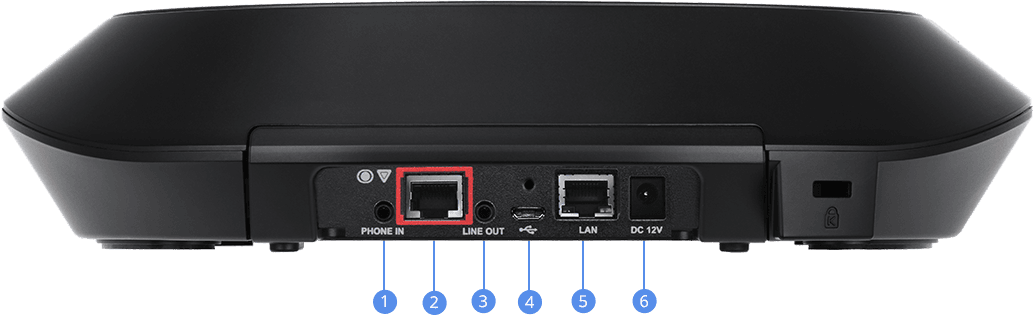VC540 FONE540 Speakerphone Back Panel