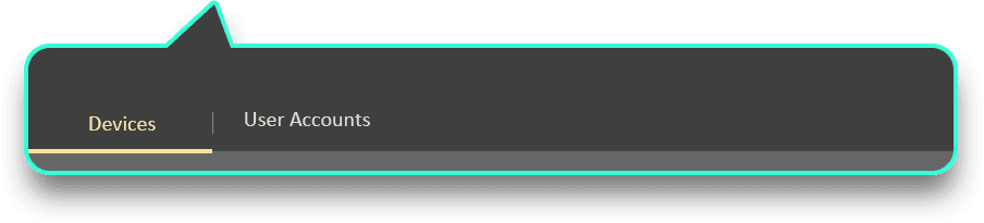 View details, add, delete, and set up all devices and users.