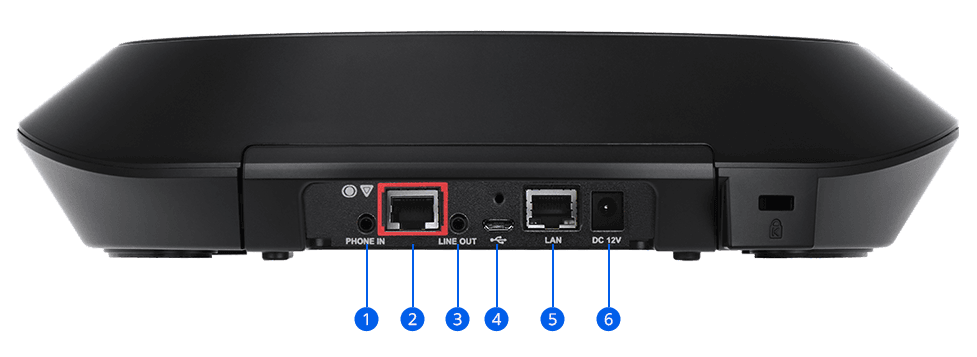 VC550 Speakphone Back Panel