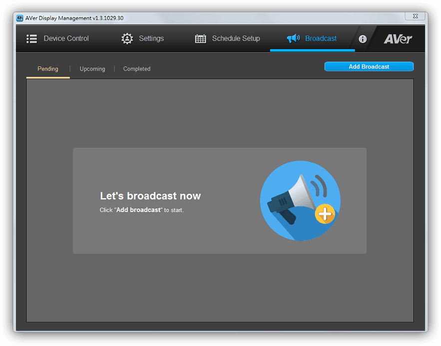 Create broadcasts for real-time announcements.
